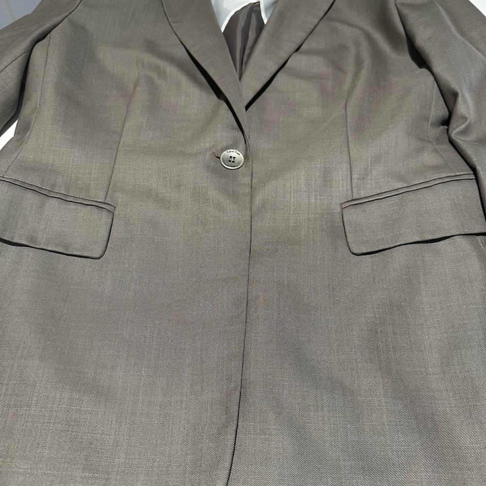 Taupe Single-Button CK Blazer